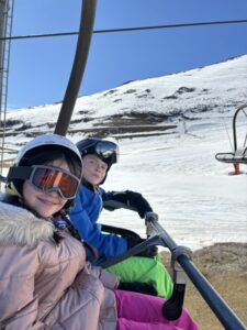 Deuxième jour de classe de neige